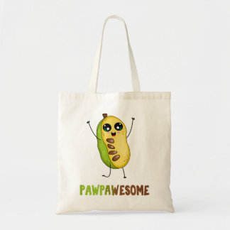 Pawpaw Frucht mit Niedlichem Cartoon Paw Pau Phant Tragetasche