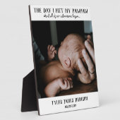 PawPaw Keepake-Foto des ersten Vaters Fotoplatte (Seite)