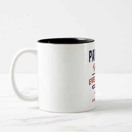 Pawpaw kennt alles Design Zweifarbige Tasse (Links)