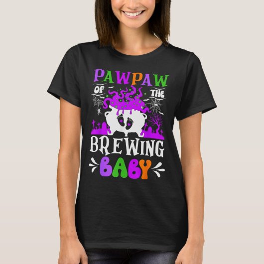 Pawpaw Of The Brewing Baby Grandpa To Be Halloween T-Shirt (Vorderseite)