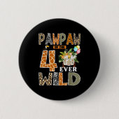 Pawpaw Of The Four Ever Wild Safari 4th Birthday B Button (Vorderseite)