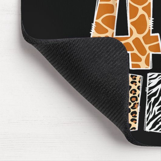 Pawpaw Of The Four Ever Wild Safari 4th Birthday B Mousepad (Ecke)