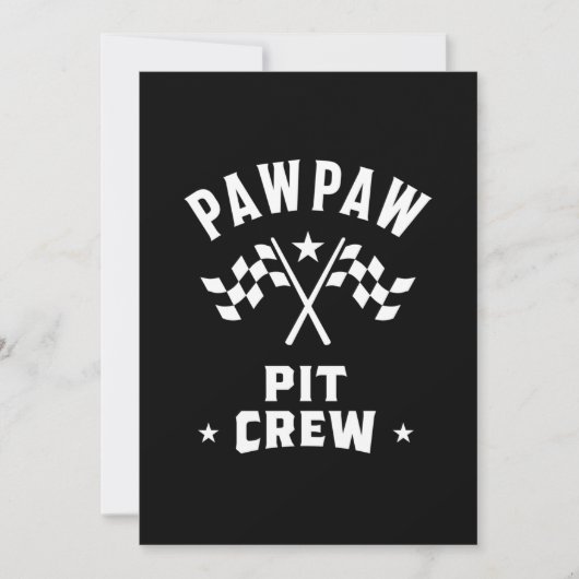 PawPaw Pit-Crew Dankeskarte (Vorderseite)