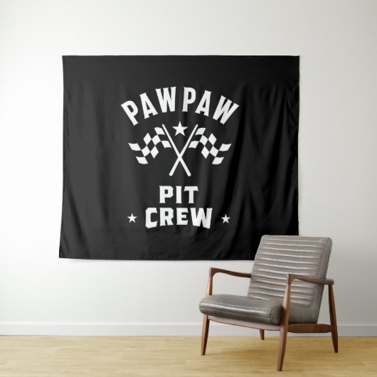 PawPaw Pit-Crew Wandteppich (Beispiel (Horizontal))