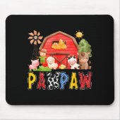 Pawpaw Red Farm Cow Birthday Boy Matching Family P Mousepad (Vorne)