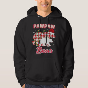 Pawpaw Red Kariert Bear Matching Buffalo Pajama Ch Hoodie