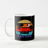 Pawpaw Retro Sunset Ocean Großvater Kaffeetasse (Links)