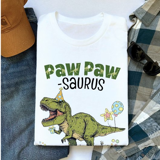 PawPaw-saurus Funny Dinosaur Kindergeburtstag Part T-Shirt