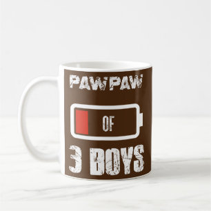 Pawpaw von 3 drei Jungen niedrige Batterie Vaterta Kaffeetasse