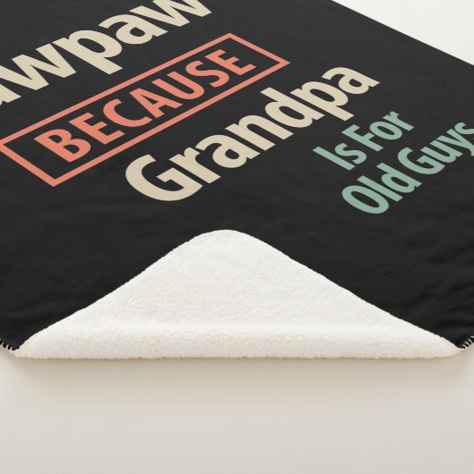 PawPaw, weil Großvater für alte Typ ist Sherpadecke (3/4)