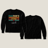 Pawpaw's Favorite Retro Simple Modern Script Name (Design Vorder- & Rückseite)