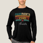 Pawpaw's Favorite Retro Simple Modern Script Name Tri-Blend Shirt (Vorderseite)