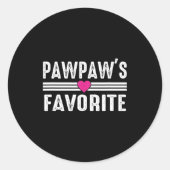 Pawpaw's Favorite  Runder Aufkleber (Vorderseite)