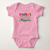 PawPaws kleine Princess-Schnapphose Baby Strampler (Vorderseite)