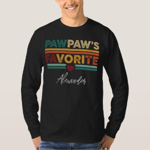 Pawpaws Lieblings-Retro-Einfach-Modern-Schrift-Nam T-Shirt