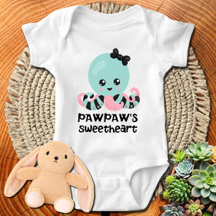 Pawpaws Sweetheart Kawaii Octopus Baby Strampler