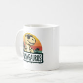 Pawpawsaurus Dinosaurier Grandpa Saurus Vatertag Kaffeetasse (Vorderseite Links)