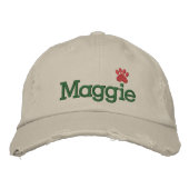 Pawprint Cap durch SRF Bestickte Baseballkappe (Vorderseite)