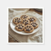 Pawprint-Cookies Serviette (Vorderseite)