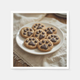 Pawprint-Cookies Serviette