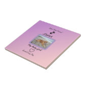 Pawprint Heart Everyday Pet Fliese (Seite)