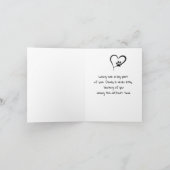 Pawprint Heart for Pet Loss Beileid Karte (Innenseite)