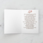 Pawprint Herz für Heimtiere Karte (Innenseite)