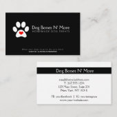 Pawprint Herz| Gourmet Hund Leckereien Bäckerei Visitenkarte (Vorne/Hinten)