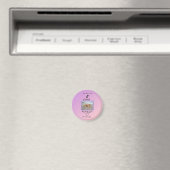 Pawprint Herz Pet Freude Magnet (In Situ (Geschirrspüler))