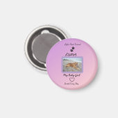 Pawprint Herz Pet Freude Magnet (Vorderseite/Rückseite)