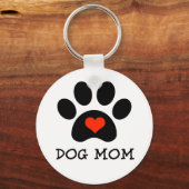 Pawprint Hund-Mama Schlüsselanhänger (Vorderseite)
