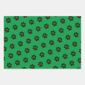 Pawprint Hund Xmas  Geschenkpapier Set (Vorderseite 3)