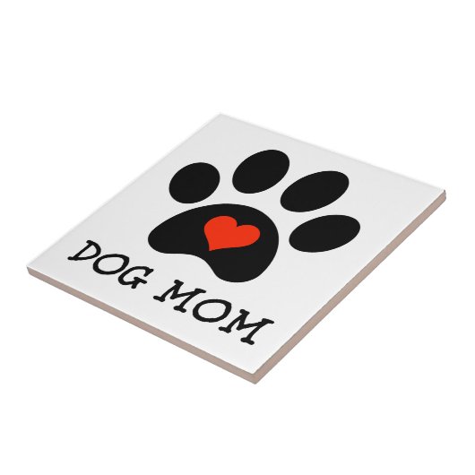 Pawprint HundeMama Fliese (Seite)