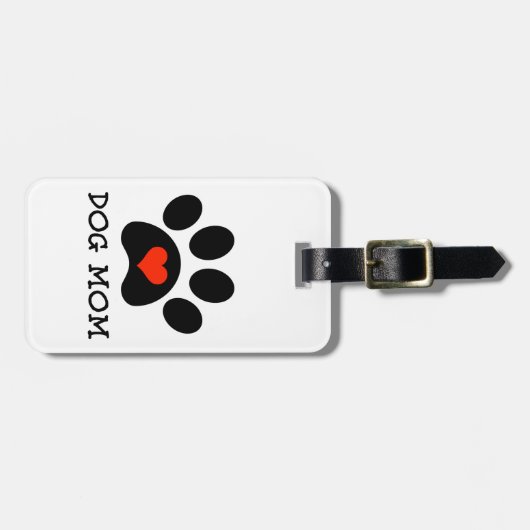 Pawprint HundeMama Gepäckanhänger (Vorderseite horizontal)