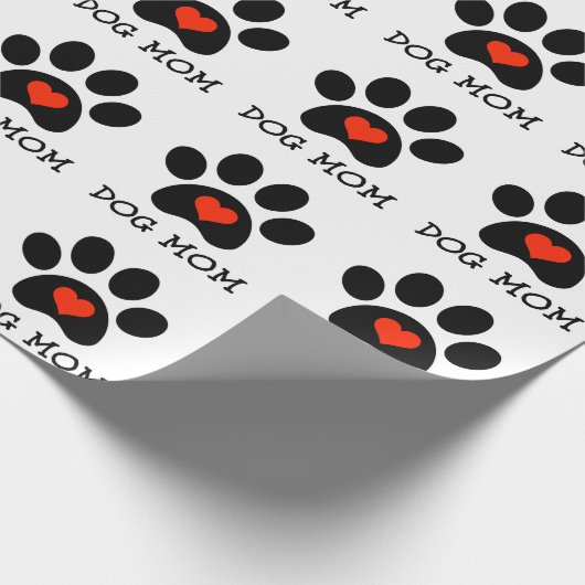 Pawprint HundeMama Geschenkpapier (Ecke)
