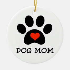 Pawprint HundeMama Keramikornament