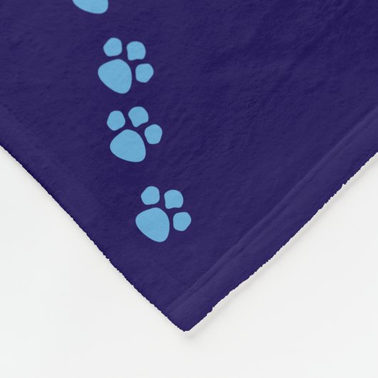 Pawprint Path Keepsake Fleecedecke (Ecke)