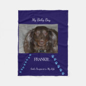 Pawprint Path Keepsake Fleecedecke (Vorderseite)