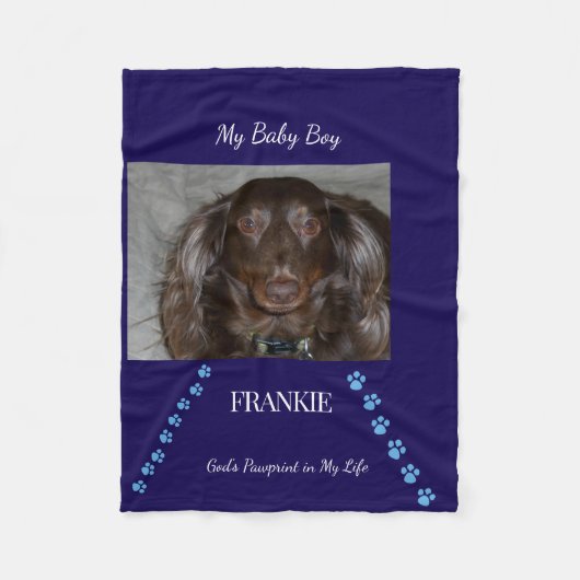 Pawprint Path Keepsake Fleecedecke (Vorderseite)