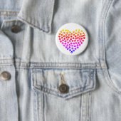 Pawprint Rainbow Heart Button (Beispiel)