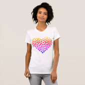 Pawprint Rainbow Heart T-Shirt (Vorne ganz)