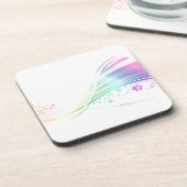 Pawprint Regenbogen Untersetzer (Linke Seite)