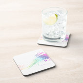 Pawprint Regenbogen Untersetzer (Rechte Seite)