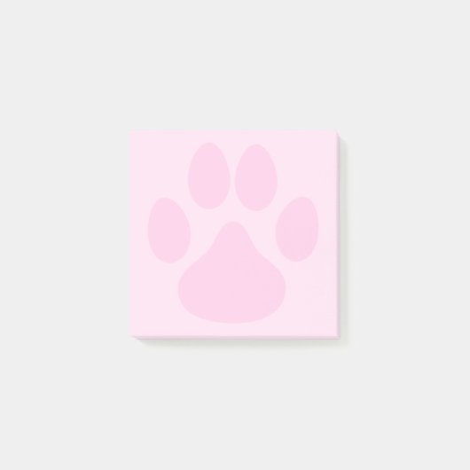 Pawprint Süße Tier Pawprint 3x3 Post-it Klebezettel (Vorderseite)