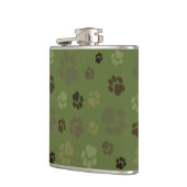 Pawprint Tarnungs-Flasche Flachmann (Links)