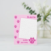 PawprintBlue_0071bc Einladung (Stehend Vorderseite)