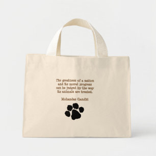 PawPrintGhandi Mini Stoffbeutel