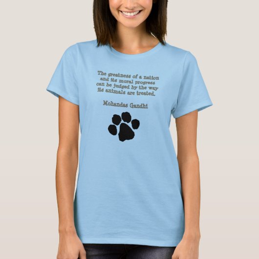 PawPrintGhandi T-Shirt (Vorderseite)