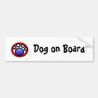 pawprintlogo, Hund an Bord Autoaufkleber