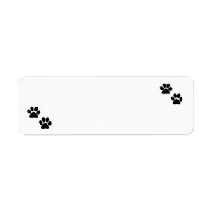 "Pawprints" Adressen-Etiketten
